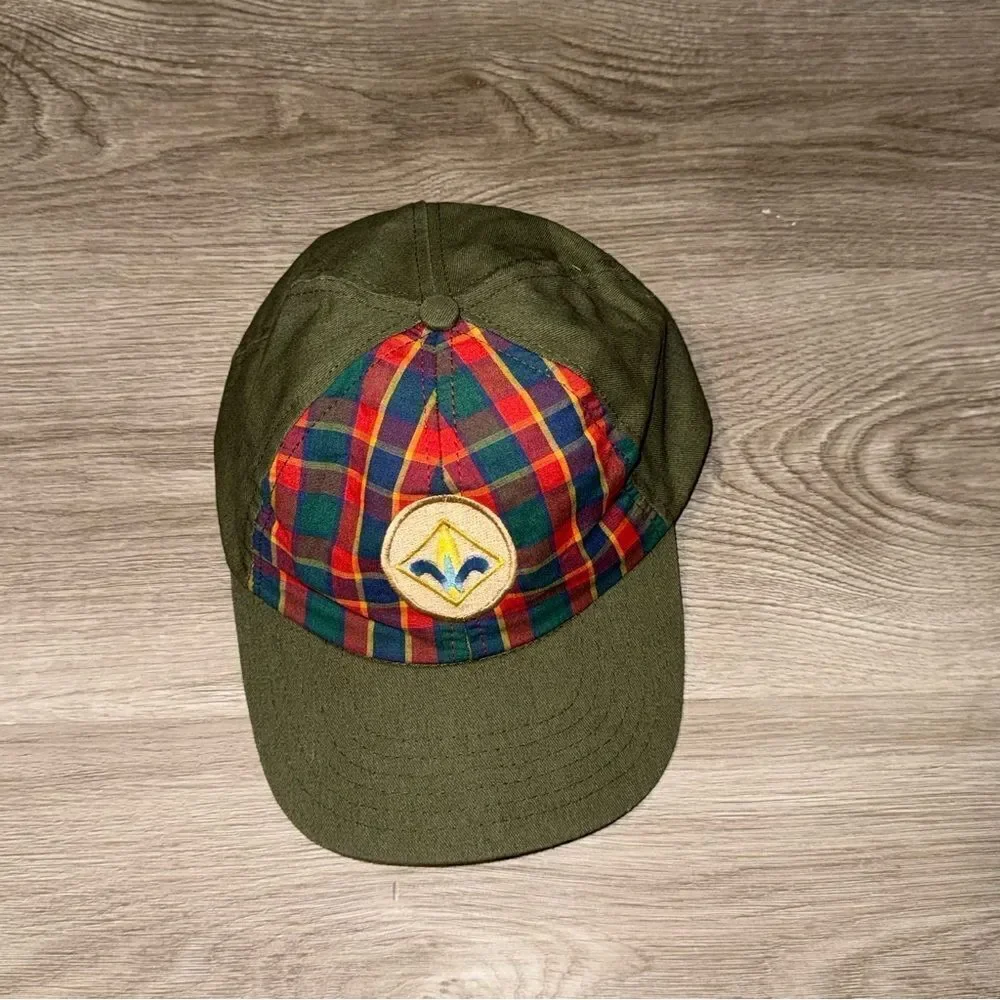 Kid's Boy Scouts Plaid Baseball Hat